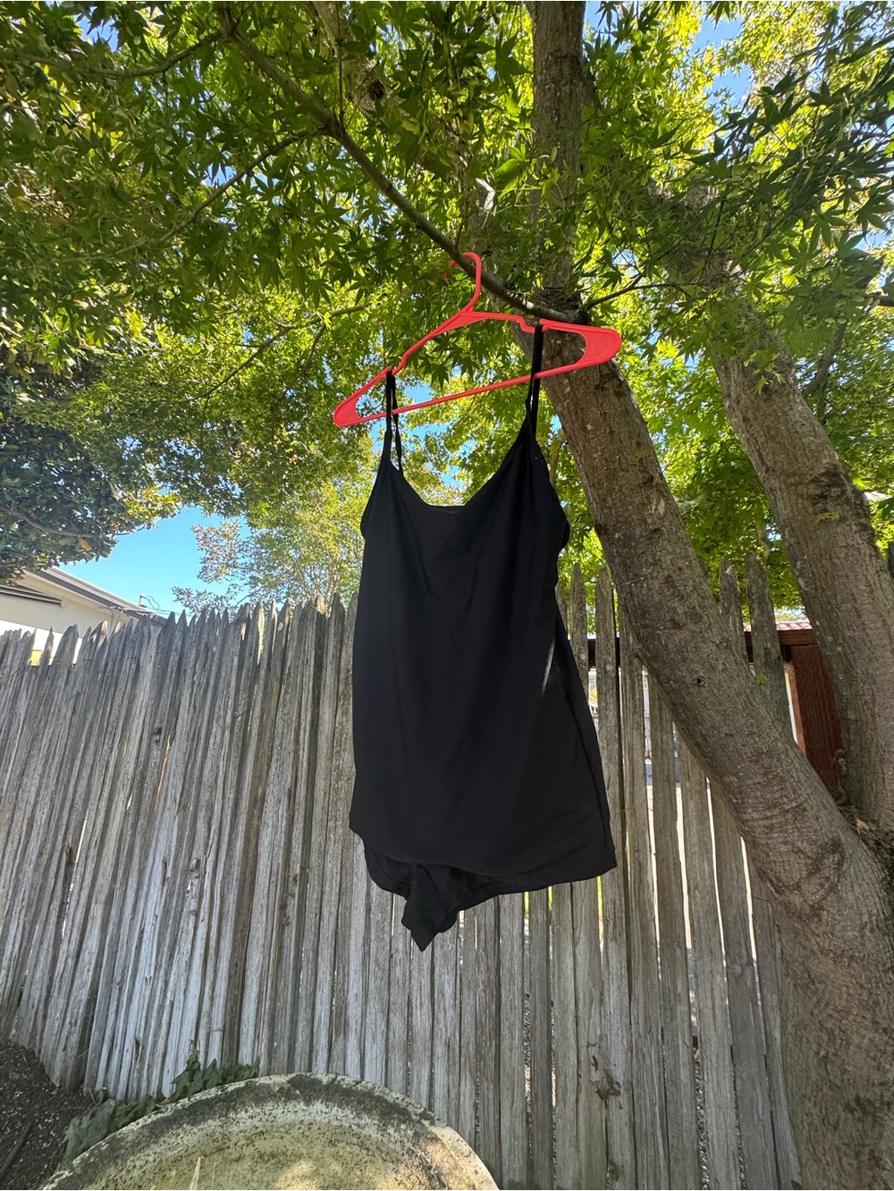 Black Women's One-Piece Swimwear with Adjustable Straps